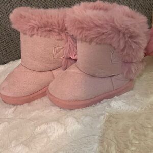 Cozy Pink Kids Boots